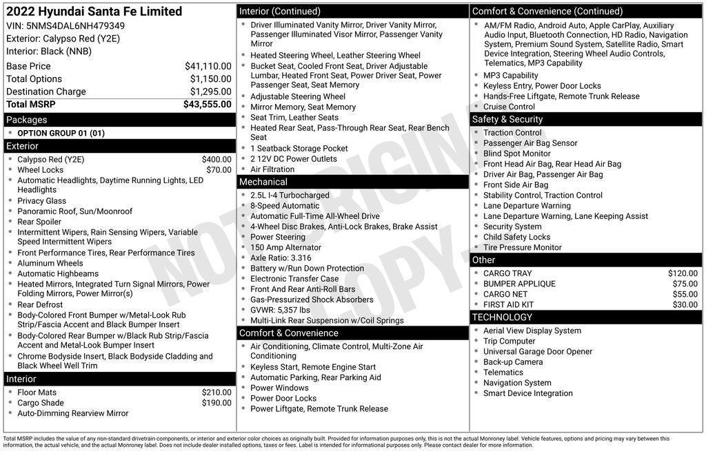 2022 Hyundai Santa Fe Limited