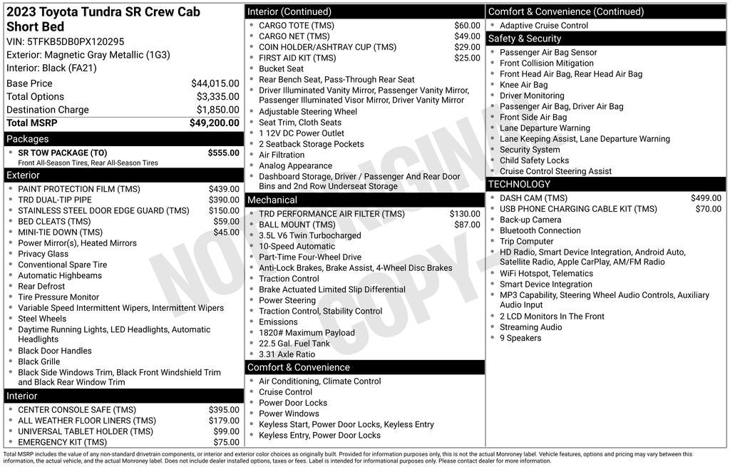 2023 Toyota TUNDRA 4X4 SR