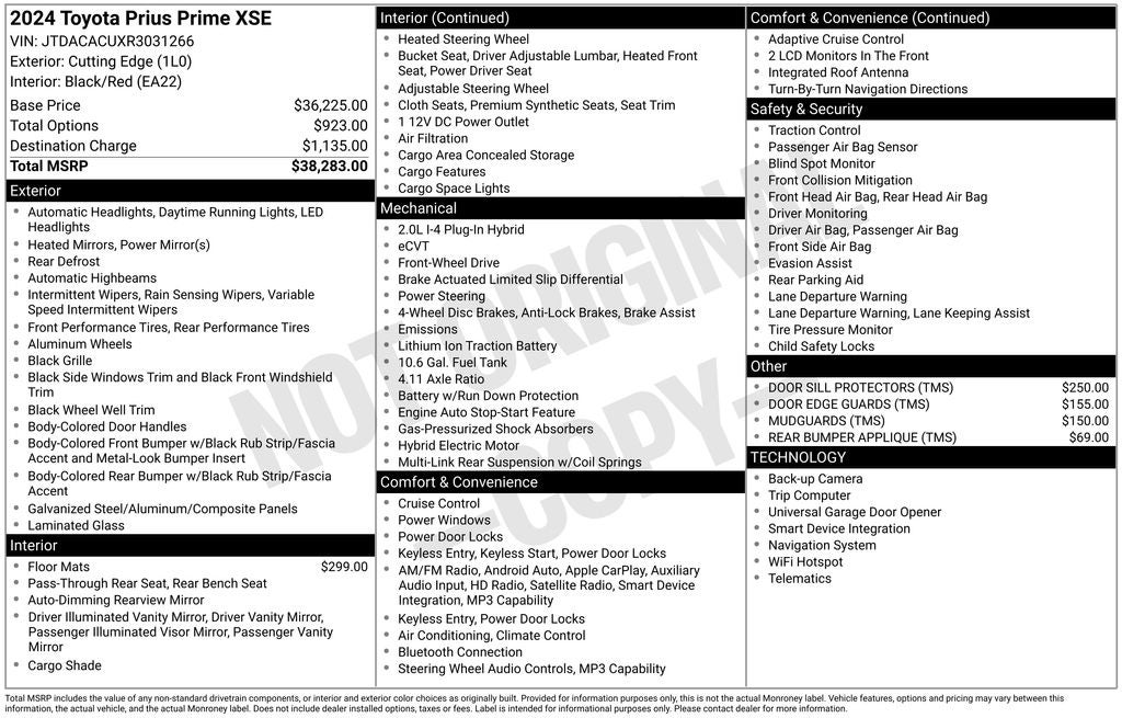 2024 Toyota PRIUS PRIME XSE