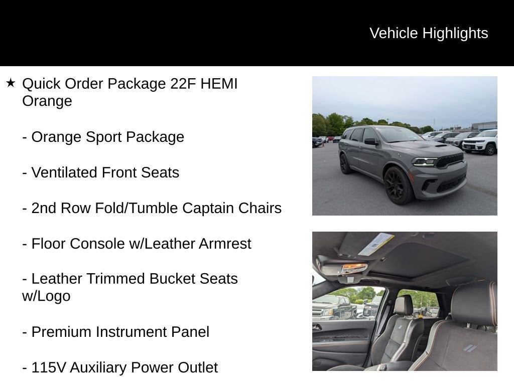 2023 Dodge Durango Hemi Orange