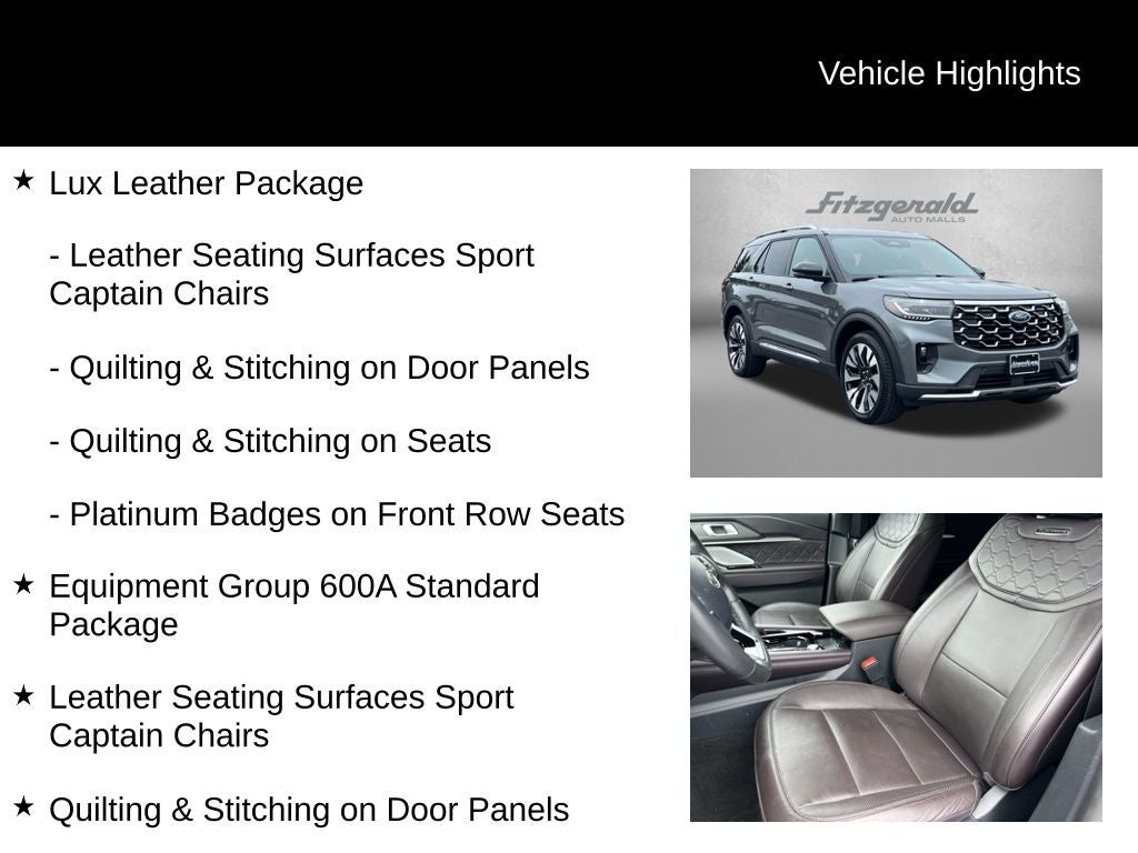 2025 Ford Explorer Platinum