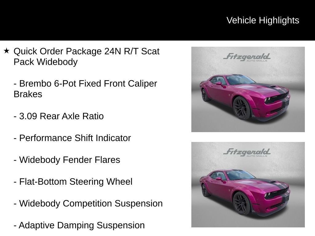 2021 Dodge Challenger R/T Scat Pack Widebody