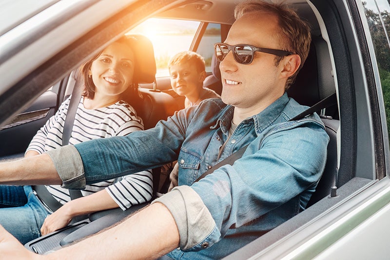 Family in a GMC Vehicle